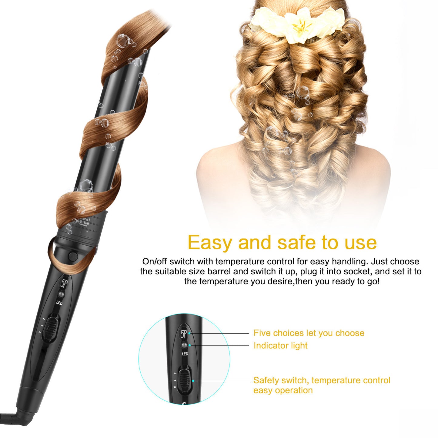 CurlCraft - 5-in-1 Hair Curler