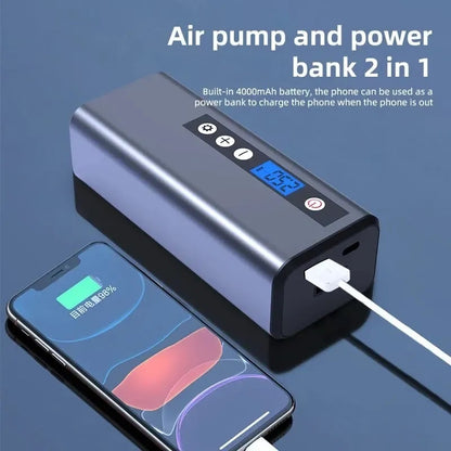 RapidInflate Pro - 2-in-1 Tire Inflator and Power Bank