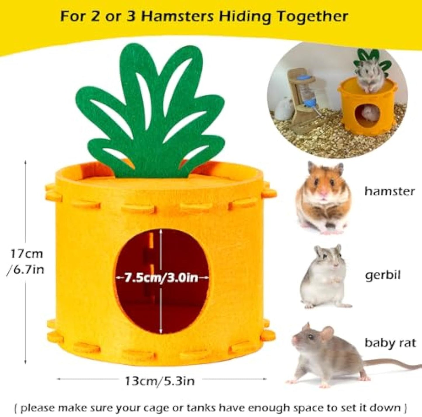 CuddleCarrot CabinFelt - Hamster House